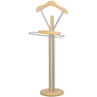 Zeller 17102 - Galán de noche para hombre- 47 x 29 x 110 cm- color madera clara y metal